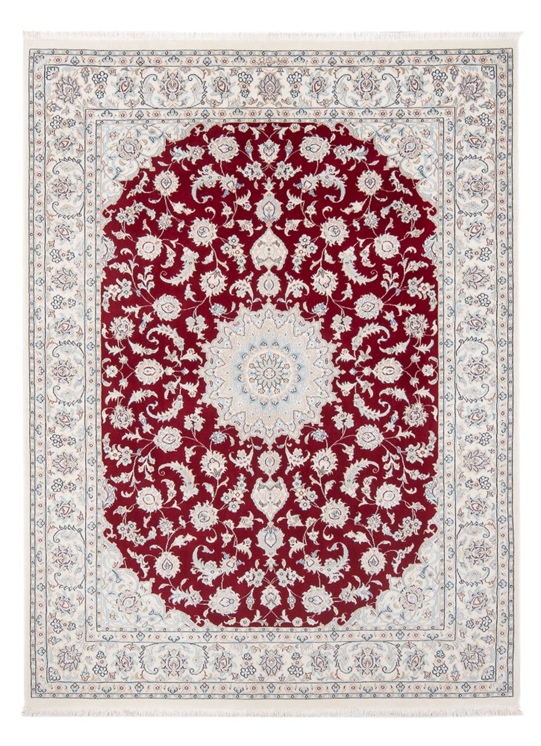 Persisk tæppe - Nain - Premium - 202 x 150 cm - rød