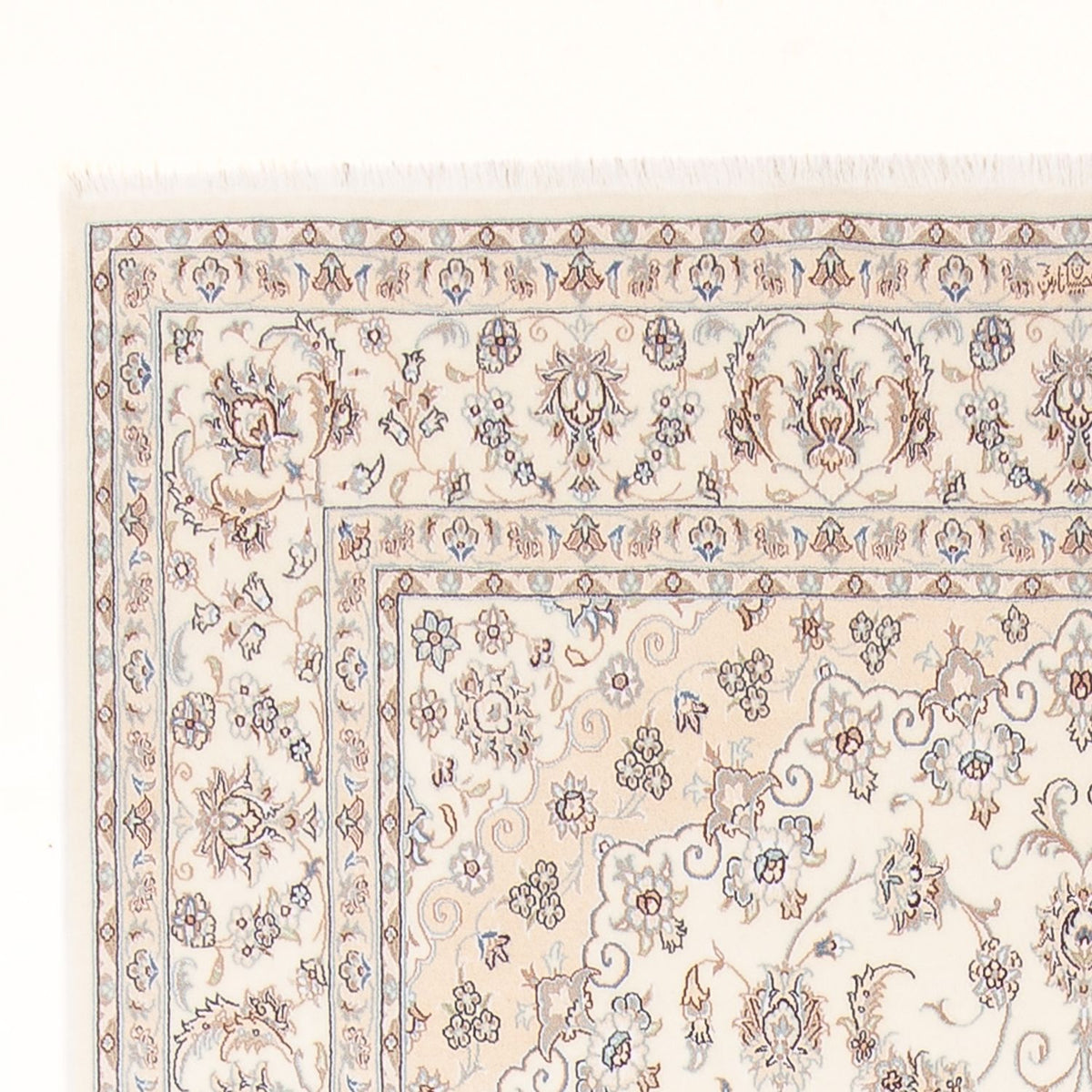 Persisk tæppe - Nain - Premium - 307 x 200 cm - creme
