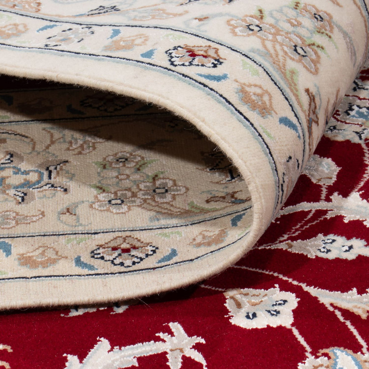 Persisk tæppe - Nain - 236 x 169 cm - rød