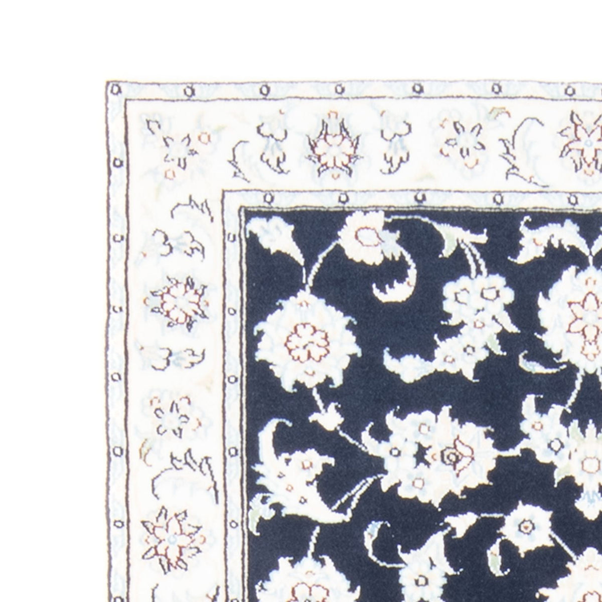 Løber Persisk tæppe - Nain - Royal - 194 x 82 cm - mørkeblå