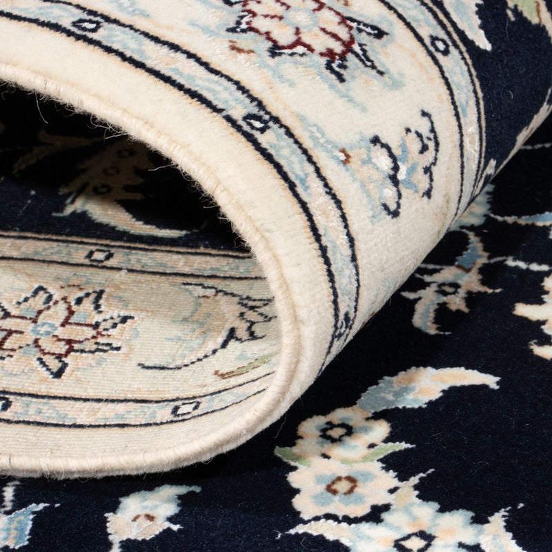 Løber Persisk tæppe - Nain - Royal - 194 x 82 cm - mørkeblå