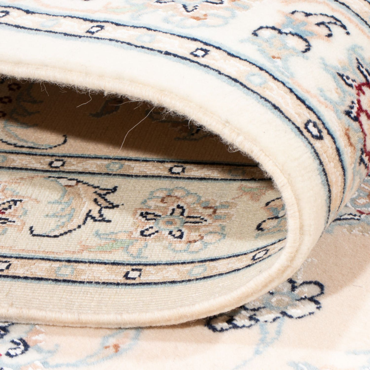 Løber Persisk tæppe - Nain - Royal - 201 x 82 cm - creme