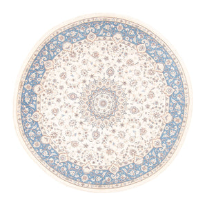 Persisk tæppe - Nain rundt  - 200 x 200 cm - creme