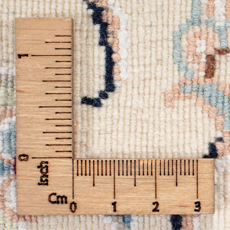 Persisk tæppe - Nain rundt  - 200 x 200 cm - blå