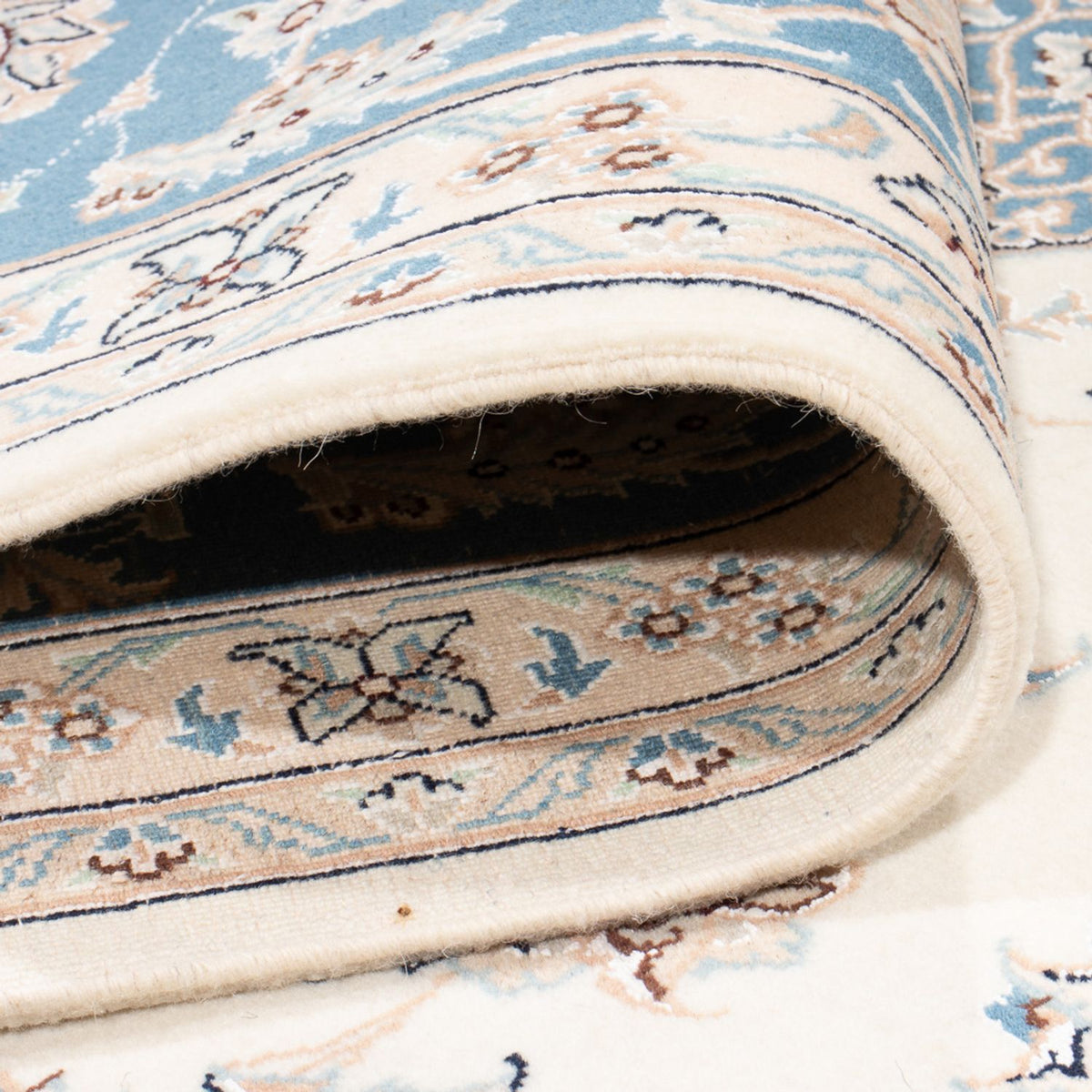 Persisk tæppe - Nain - Premium - 353 x 248 cm - creme