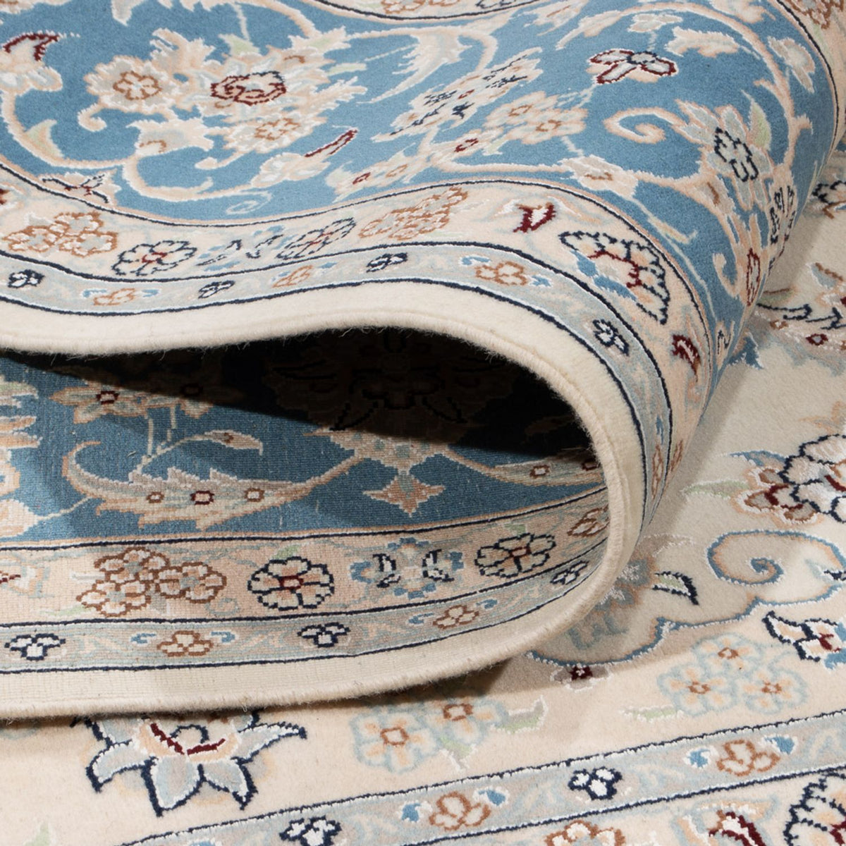 Persisk tæppe - Nain - 258 x 224 cm - creme