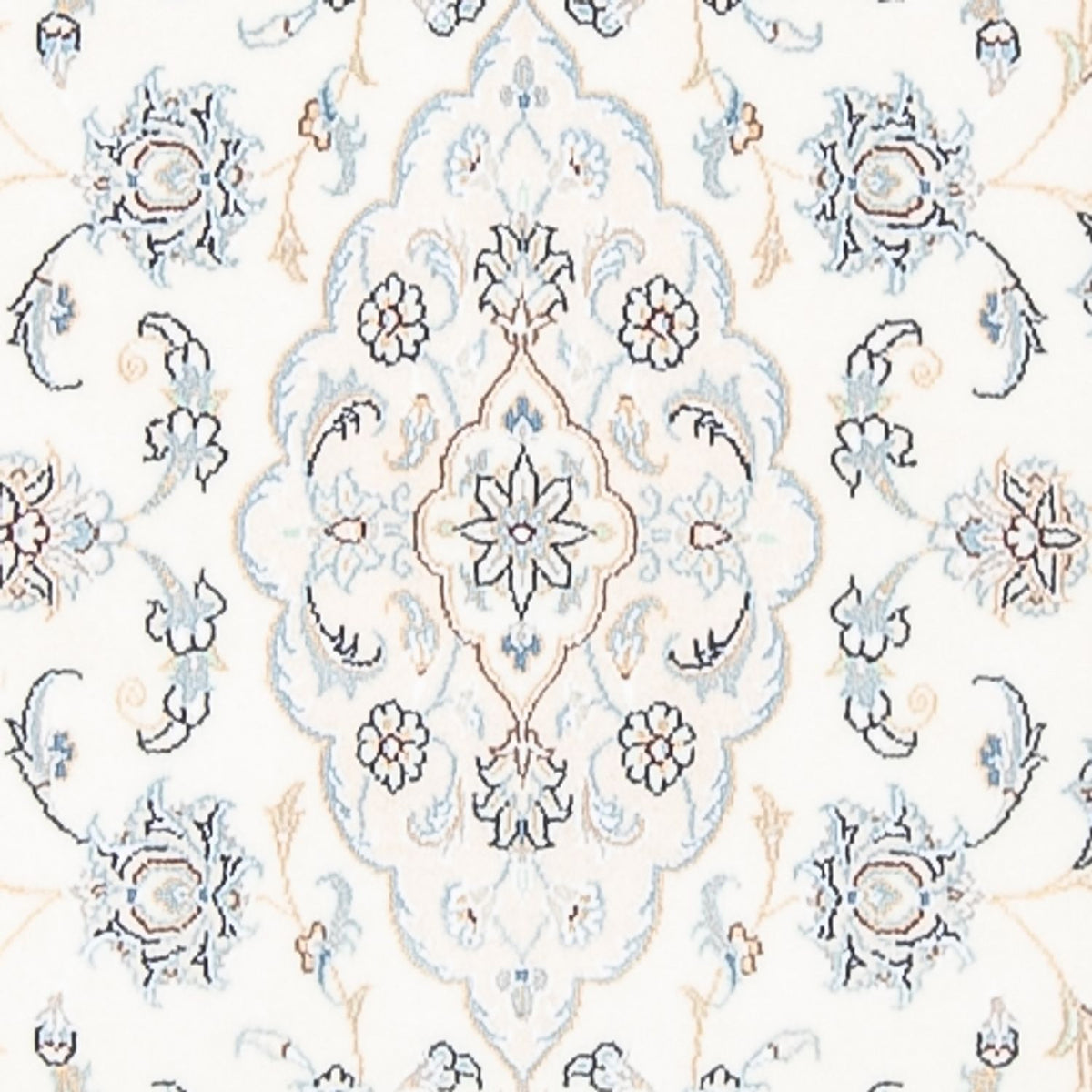 Løber Persisk tæppe - Nain - Premium - 350 x 87 cm - creme