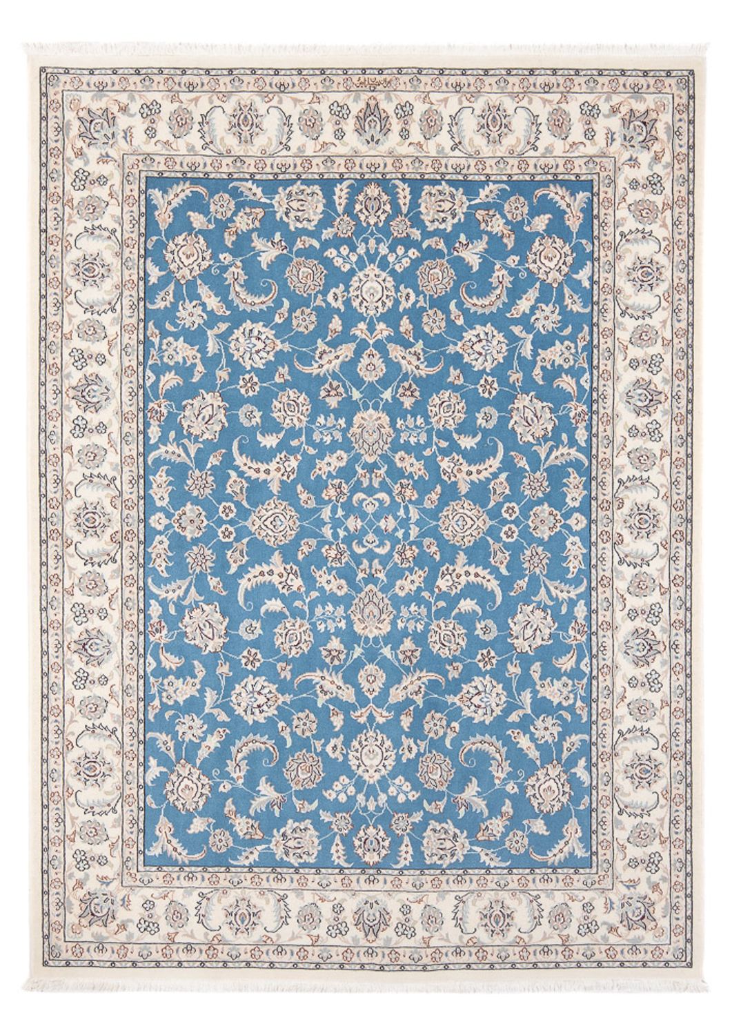 Persisk tæppe - Nain - Premium - 199 x 149 cm - blå