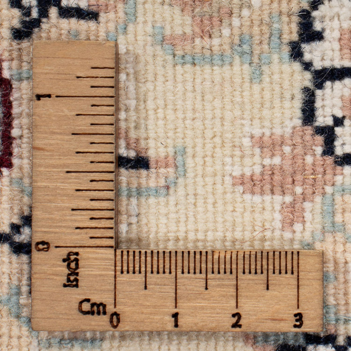 Persisk tæppe - Nain firkantet  - 258 x 246 cm - mørkeblå