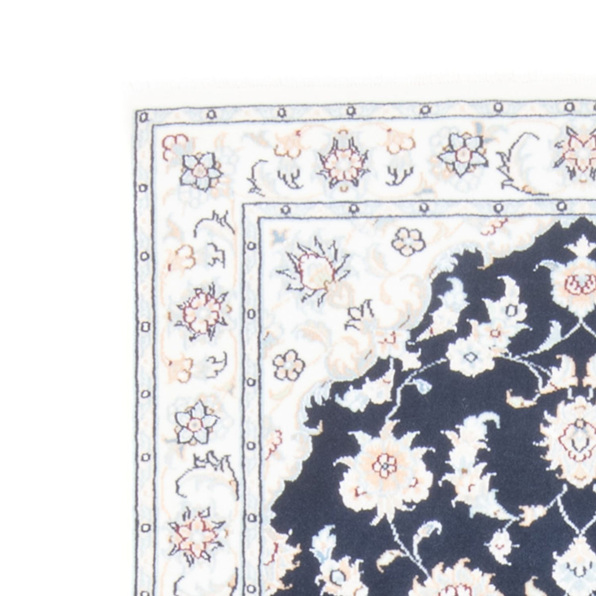 Løber Persisk tæppe - Nain - Royal - 197 x 80 cm - mørkeblå
