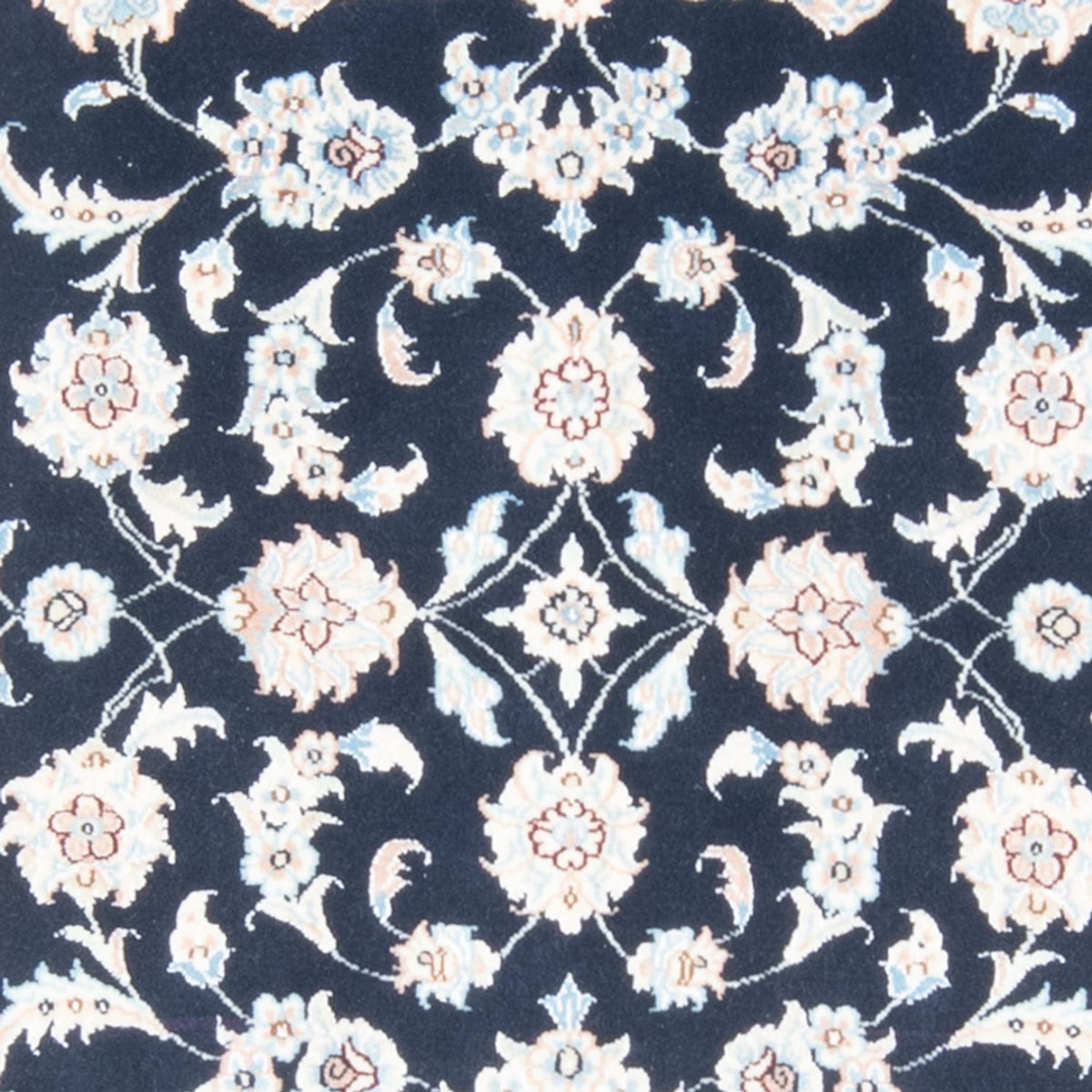 Løber Persisk tæppe - Nain - Royal - 198 x 81 cm - mørkeblå