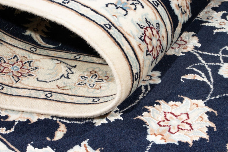 Løber Persisk tæppe - Nain - Royal - 198 x 81 cm - mørkeblå