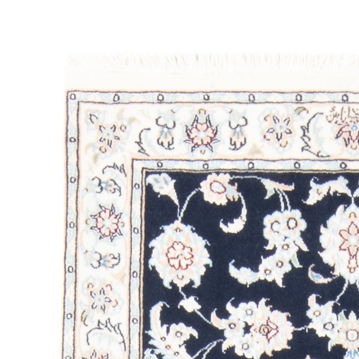 Løber Persisk tæppe - Nain - Royal - 197 x 80 cm - mørkeblå