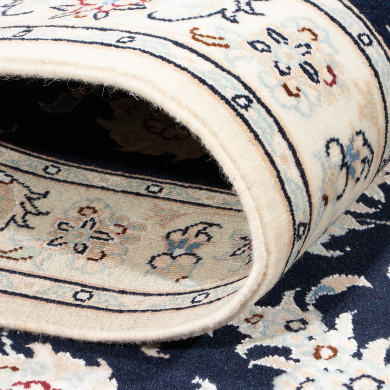 Løber Persisk tæppe - Nain - Royal - 197 x 80 cm - mørkeblå