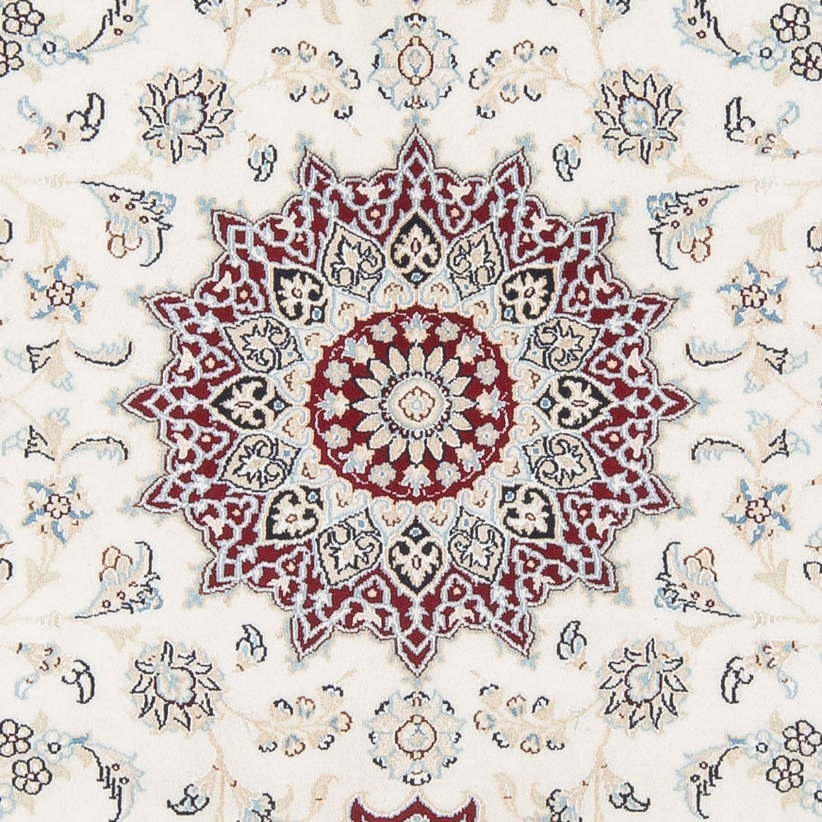 Persisk tæppe - Nain - Premium - 193 x 150 cm - creme