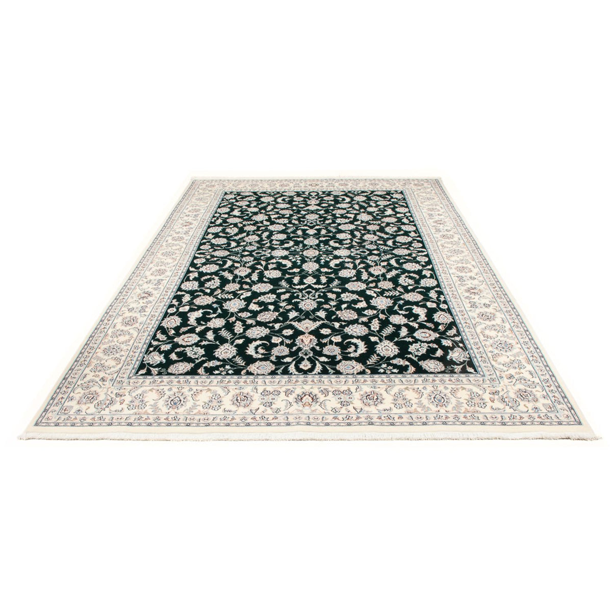 Persisk tæppe - Nain - Premium - 297 x 197 cm - grøn