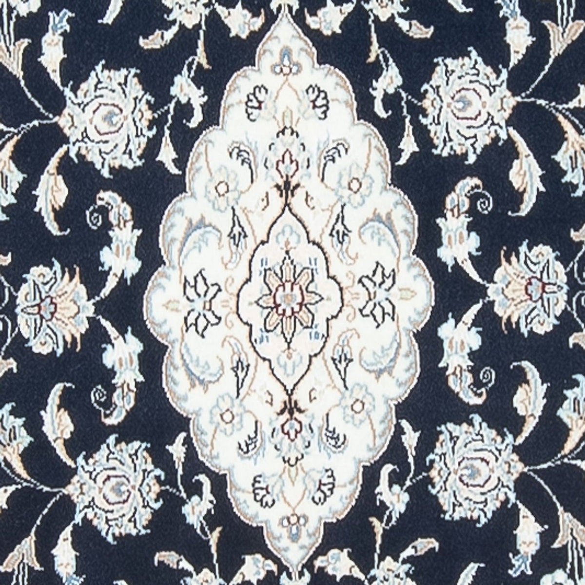 Løber Persisk tæppe - Nain - Premium - 353 x 85 cm - mørkeblå