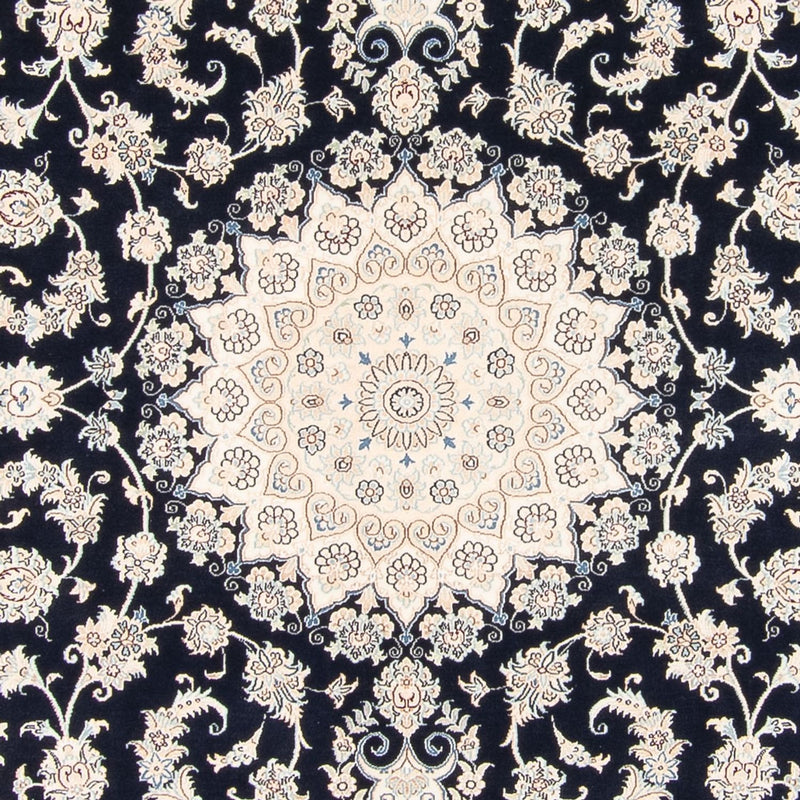 Persisk tæppe - Nain - 263 x 225 cm - mørkeblå