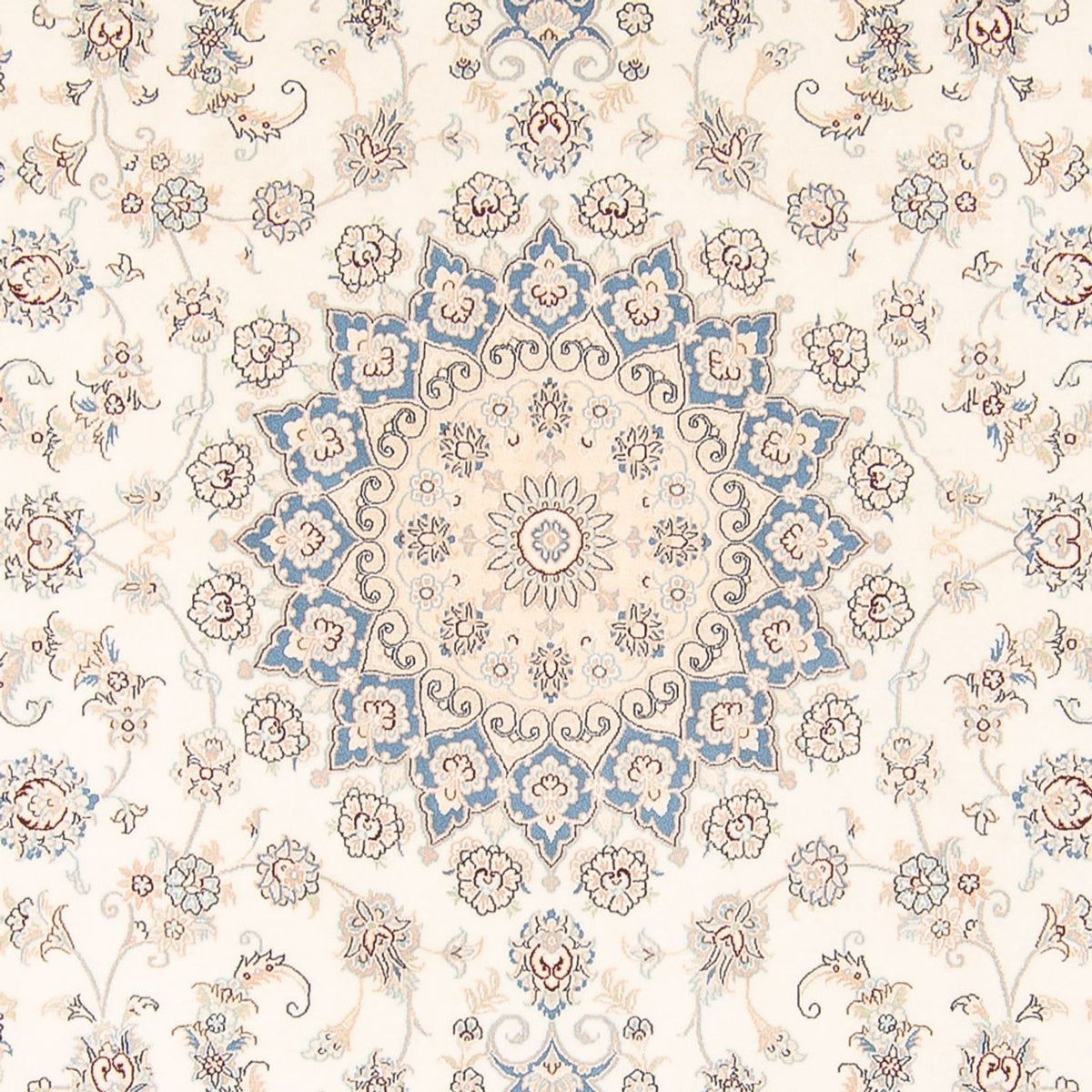 Persisk tæppe - Nain - 265 x 227 cm - creme
