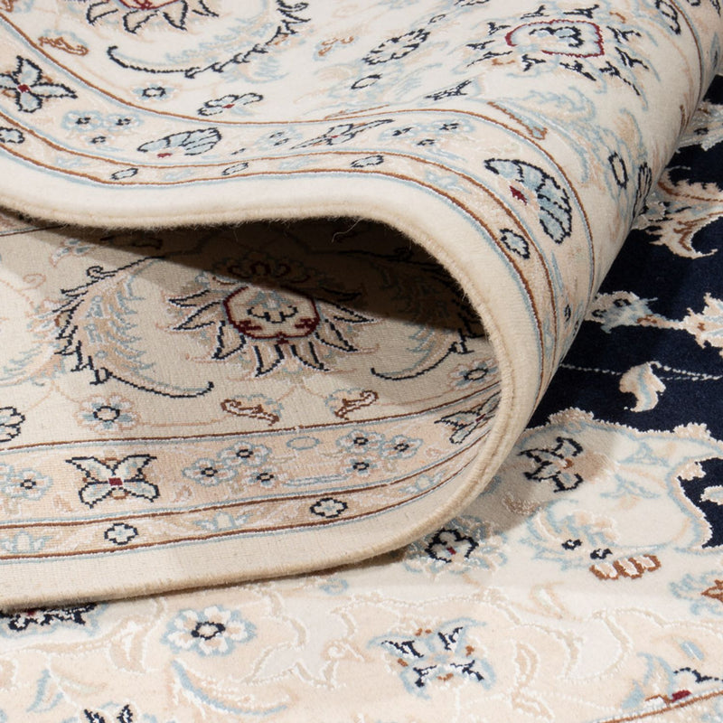 Persisk tæppe - Nain - 260 x 245 cm - mørkeblå