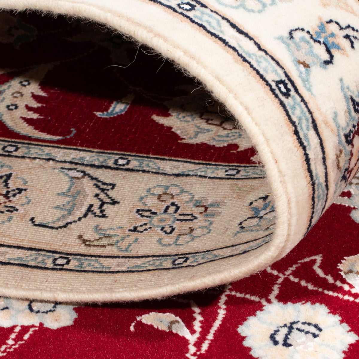 Løber Persisk tæppe - Nain - Royal - 196 x 79 cm - rød