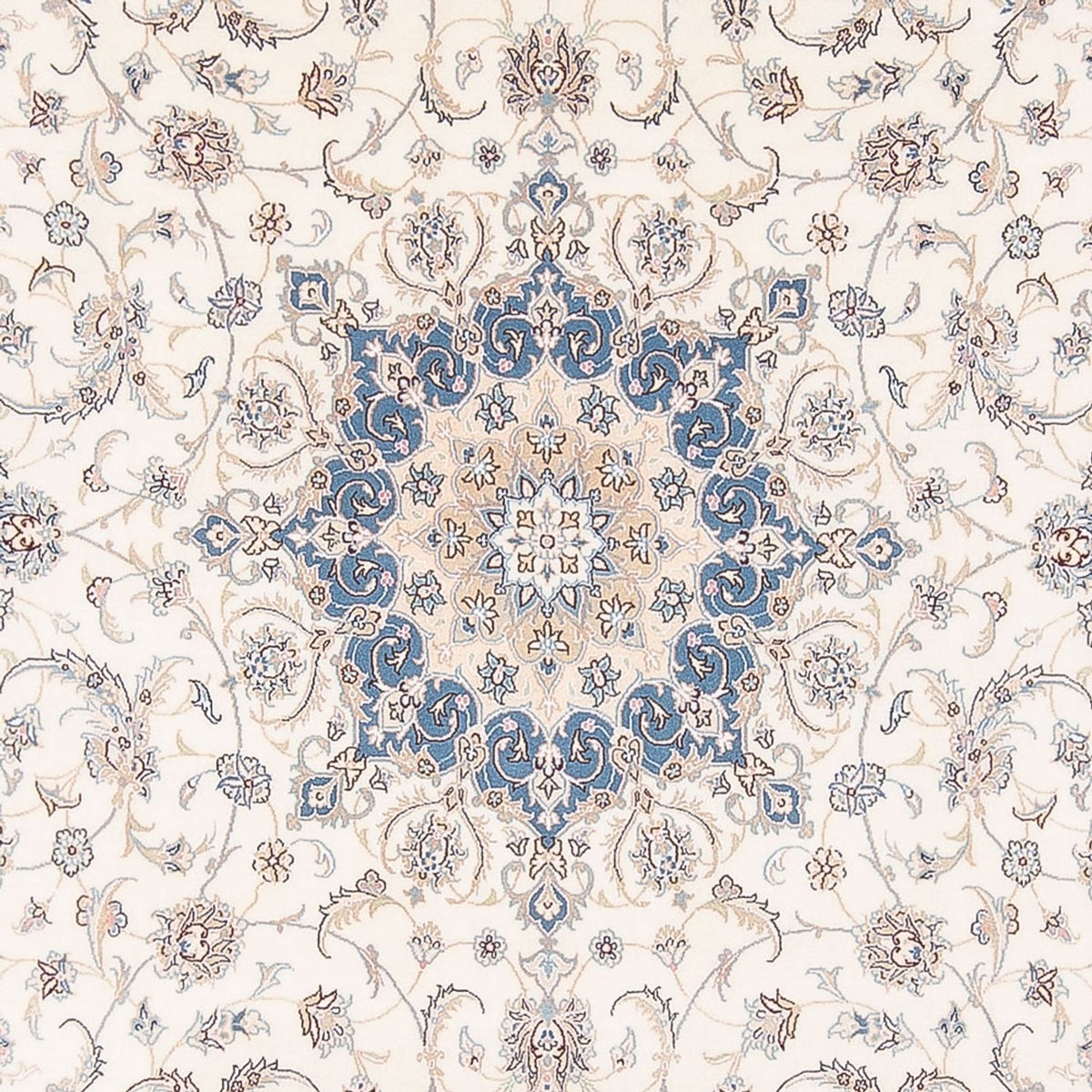 Persisk tæppe - Nain - Premium - 297 x 246 cm - creme