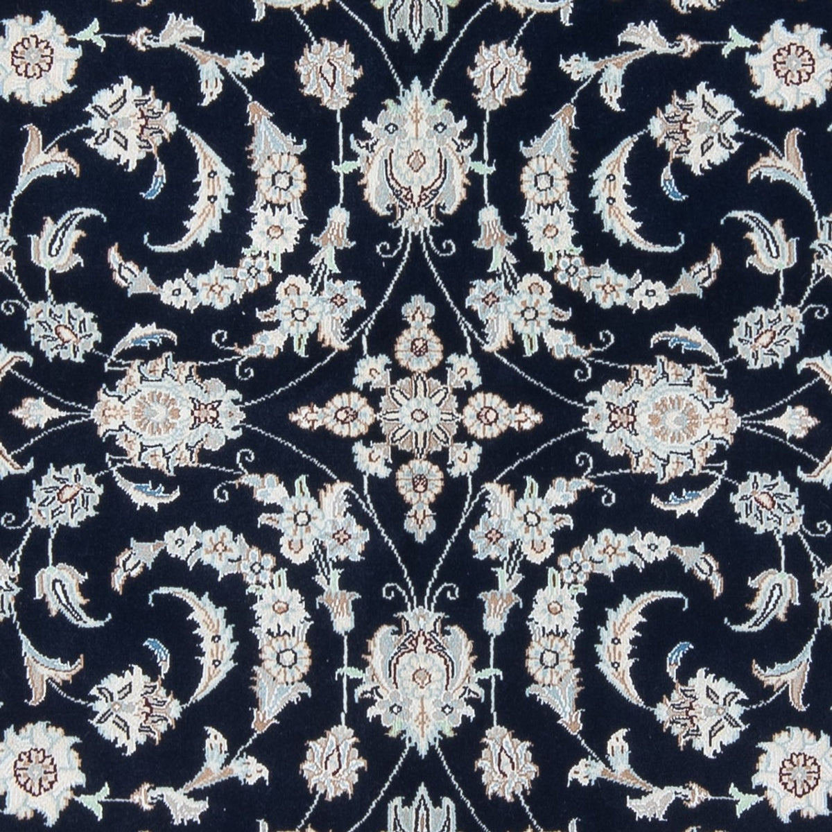 Persisk tæppe - Nain - Premium - 200 x 149 cm - mørkeblå