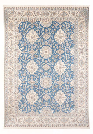 Persisk tæppe - Nain - Premium - 335 x 247 cm - lyseblå