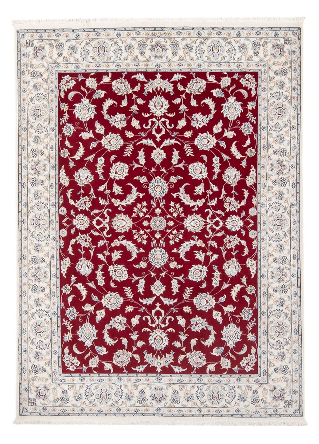 Persisk tæppe - Nain - Premium - 197 x 150 cm - rød