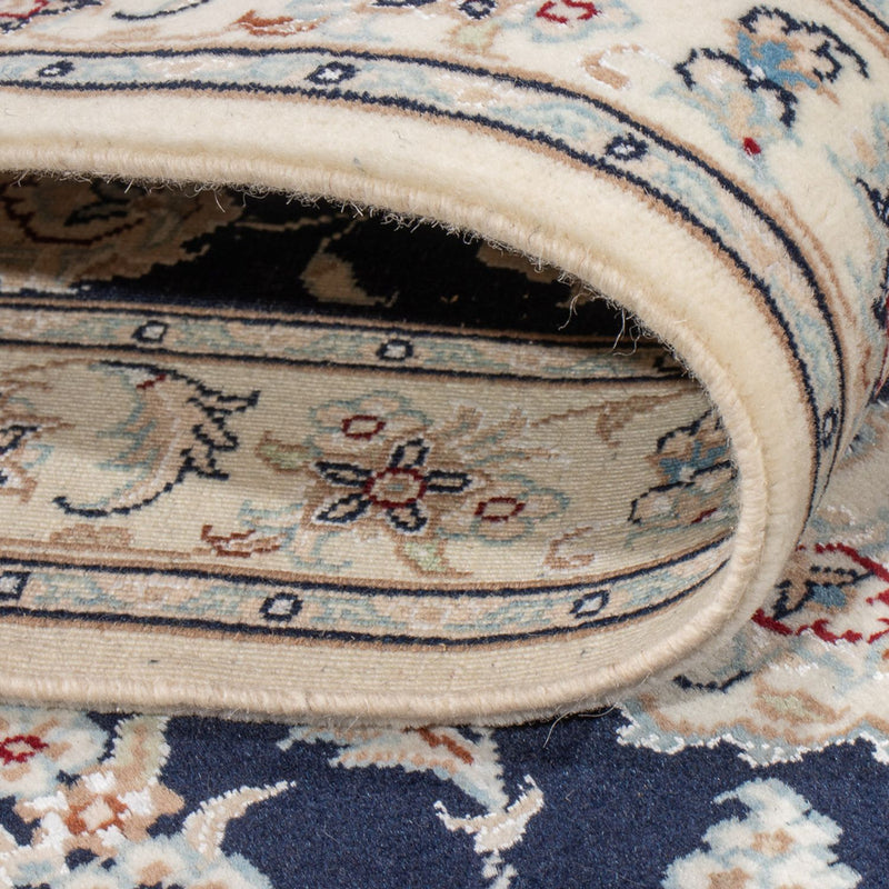 Løber Persisk tæppe - Nain - Premium - 245 x 80 cm - mørkeblå