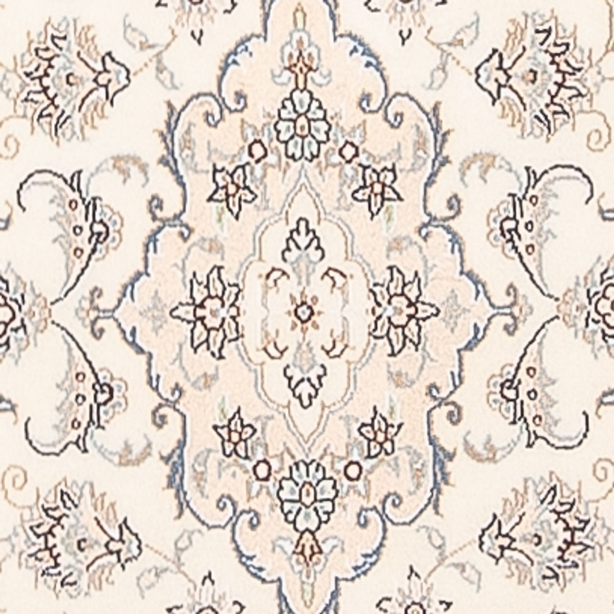 Løber Persisk tæppe - Nain - Premium - 258 x 79 cm - creme