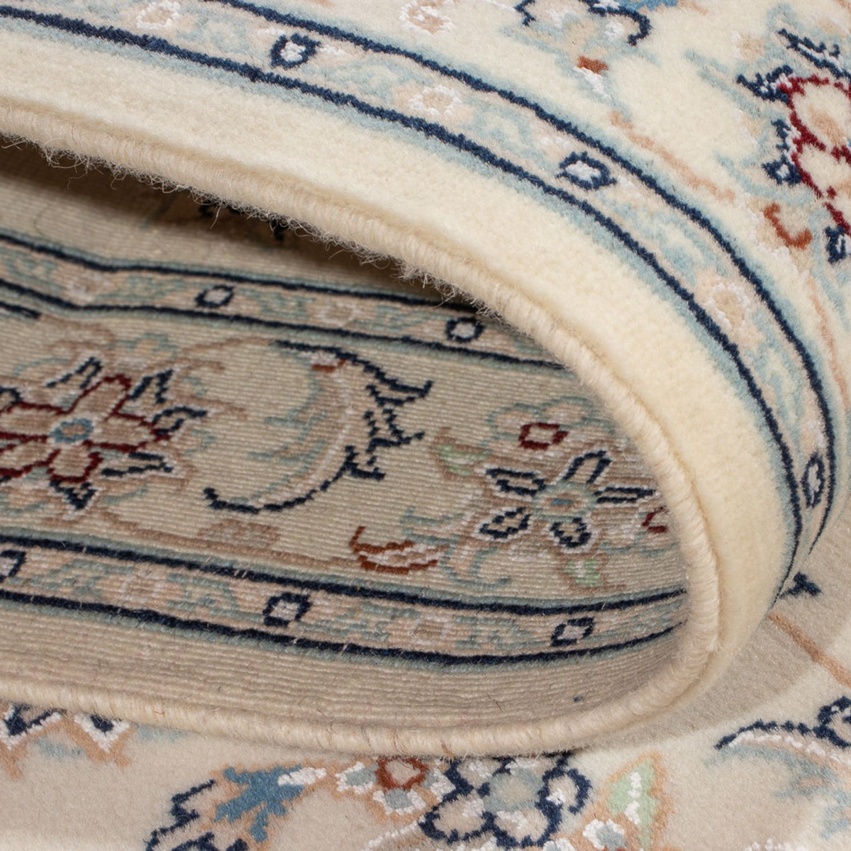 Løber Persisk tæppe - Nain - Premium - 258 x 79 cm - creme