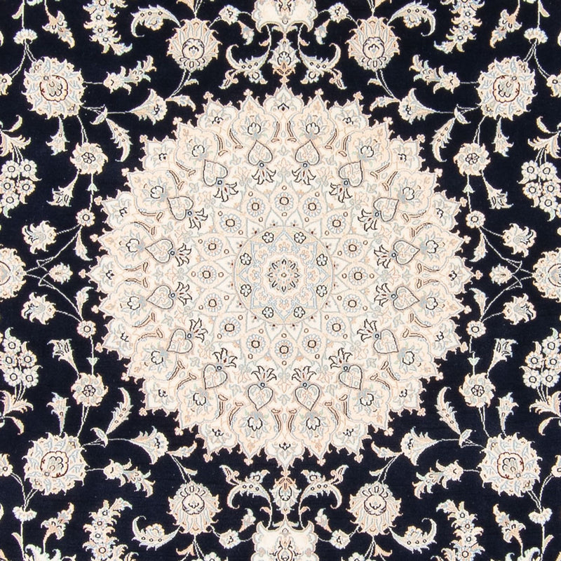 Persisk tæppe - Nain firkantet  - 259 x 247 cm - mørkeblå