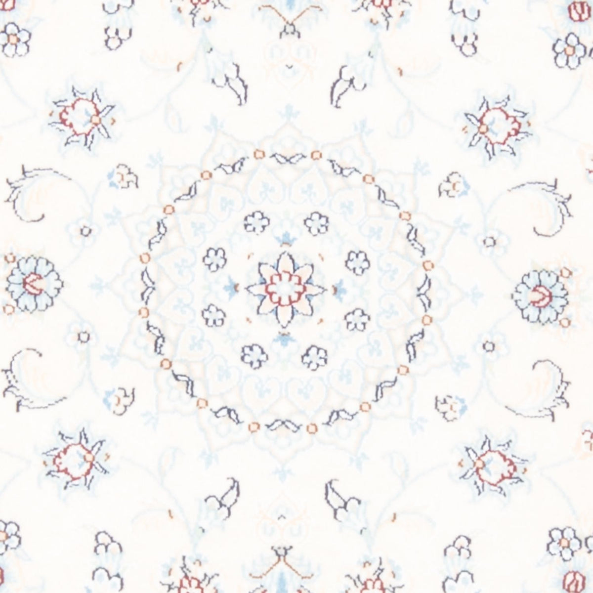 Løber Persisk tæppe - Nain - Royal - 197 x 82 cm - creme