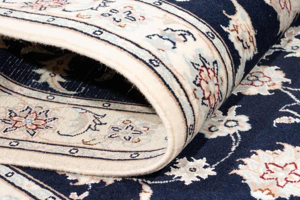 Løber Persisk tæppe - Nain - Royal - 203 x 79 cm - mørkeblå
