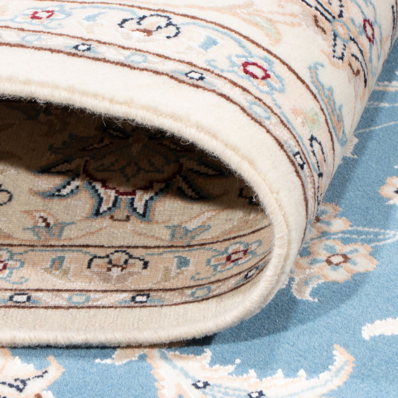 Persisk tæppe - Nain - Royal - 196 x 150 cm - lyseblå