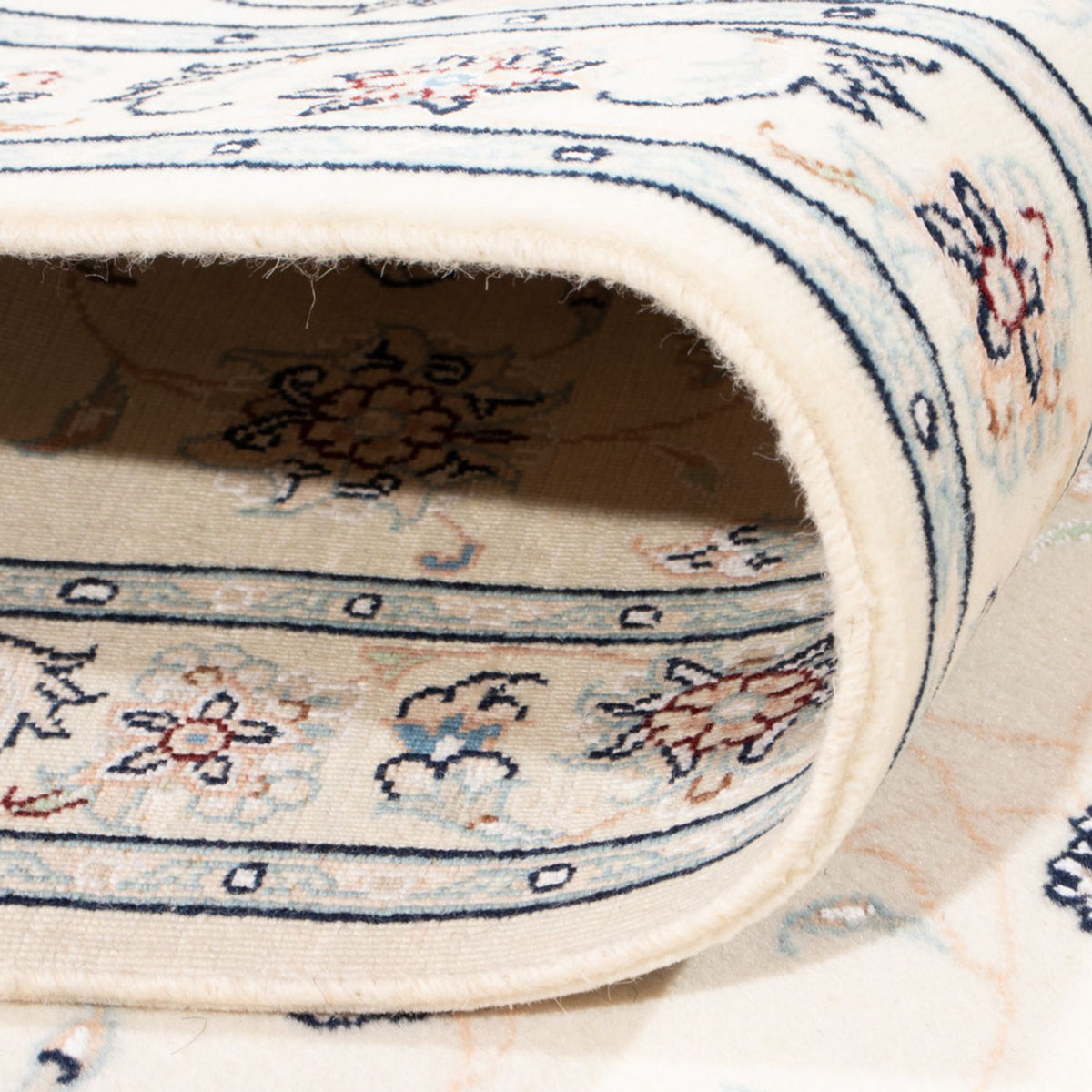 Løber Persisk tæppe - Nain - Royal - 197 x 78 cm - creme