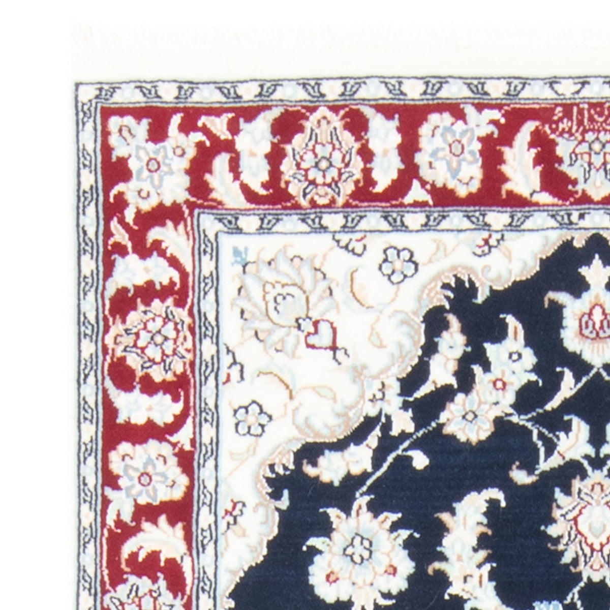 Løber Persisk tæppe - Nain - Royal - 196 x 79 cm - mørkeblå