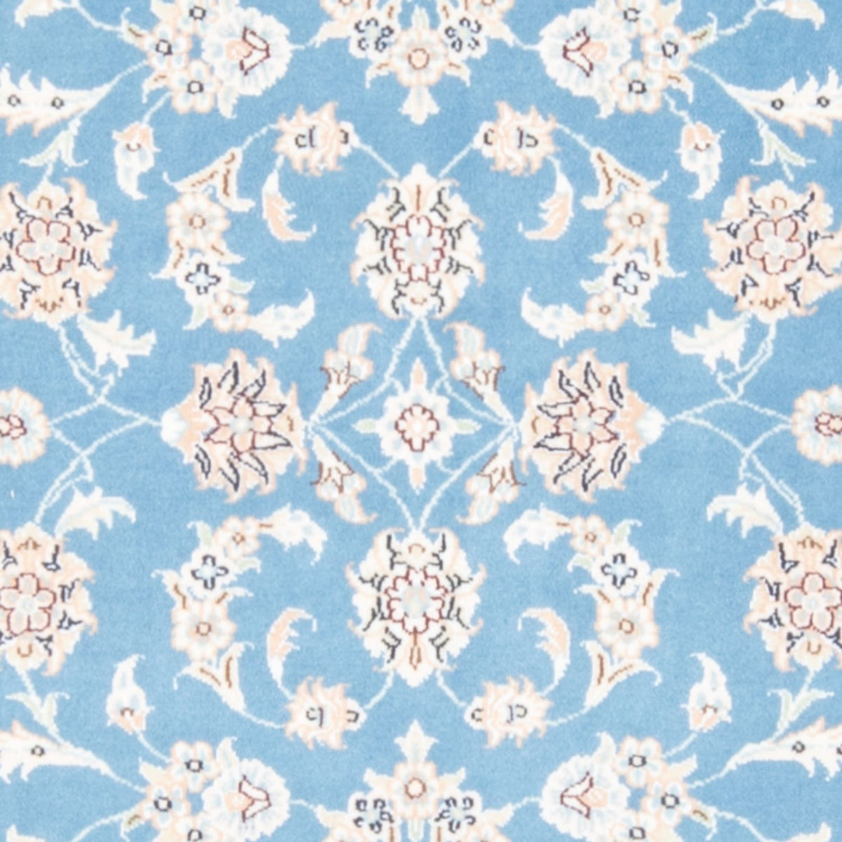 Løber Persisk tæppe - Nain - Royal - 209 x 84 cm - lyseblå