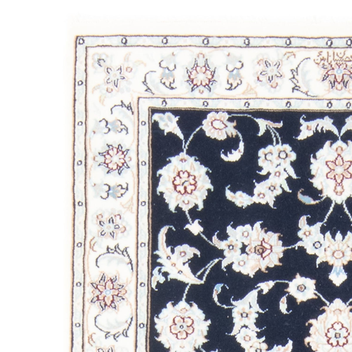 Løber Persisk tæppe - Nain - Royal - 202 x 78 cm - mørkeblå