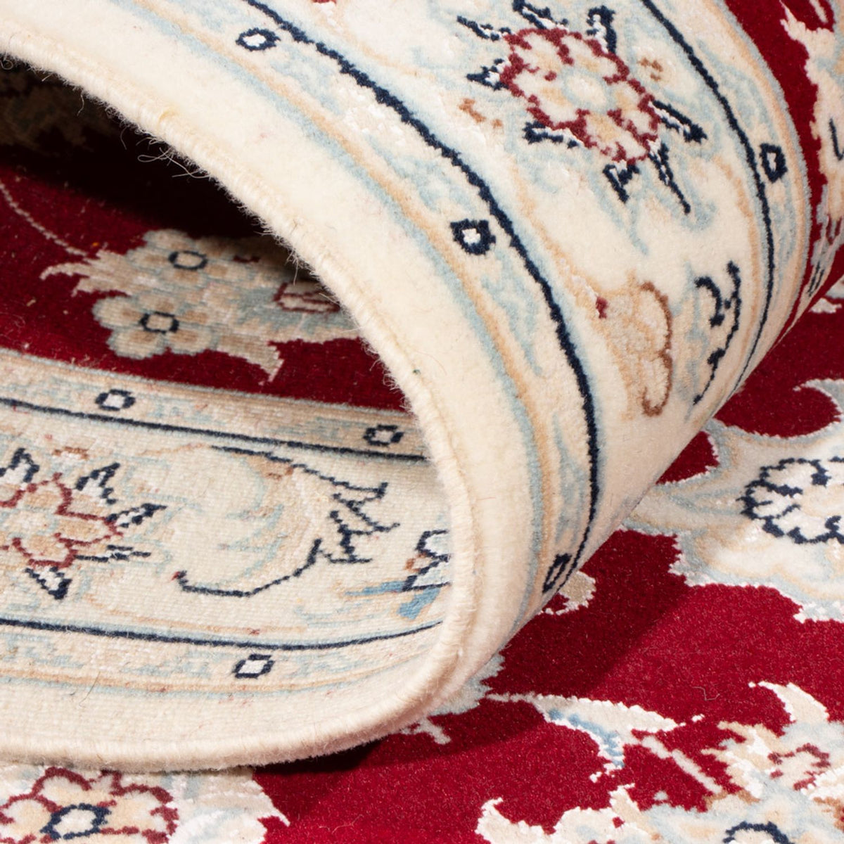 Løber Persisk tæppe - Nain - Royal - 199 x 80 cm - rød