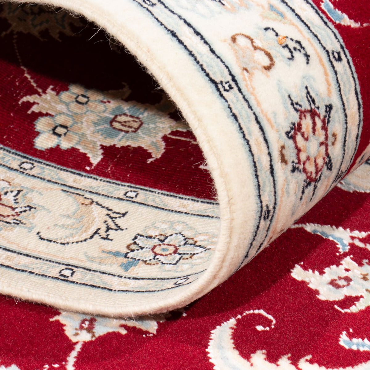 Løber Persisk tæppe - Nain - Royal - 206 x 80 cm - rød