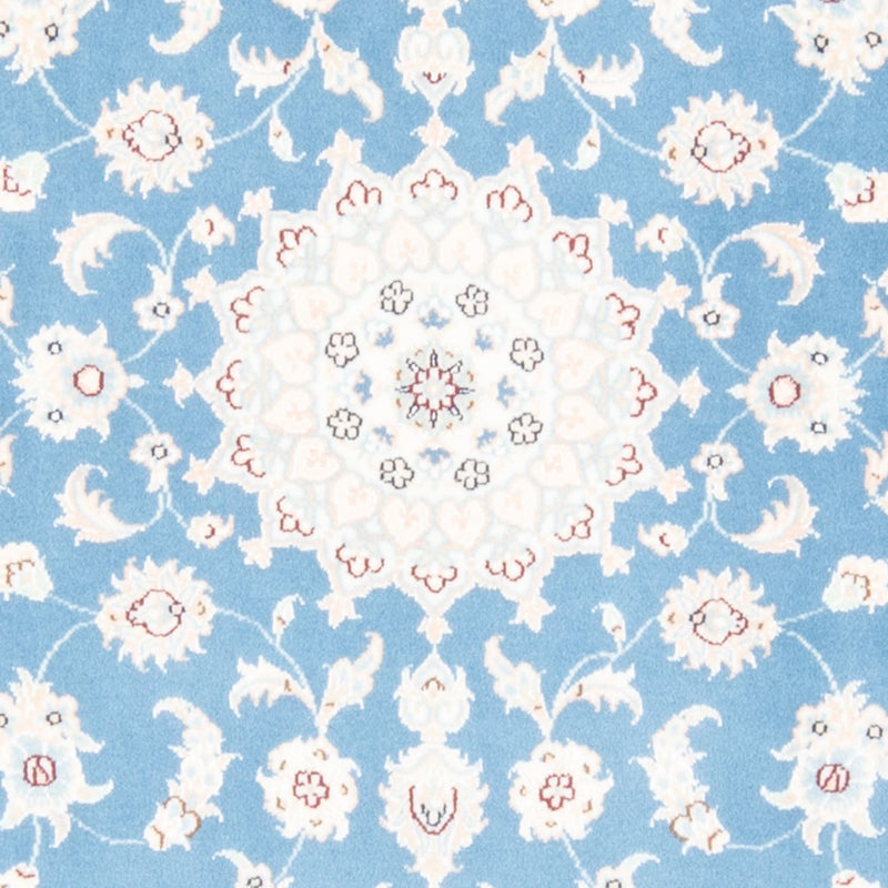 Løber Persisk tæppe - Nain - Royal - 197 x 82 cm - lyseblå