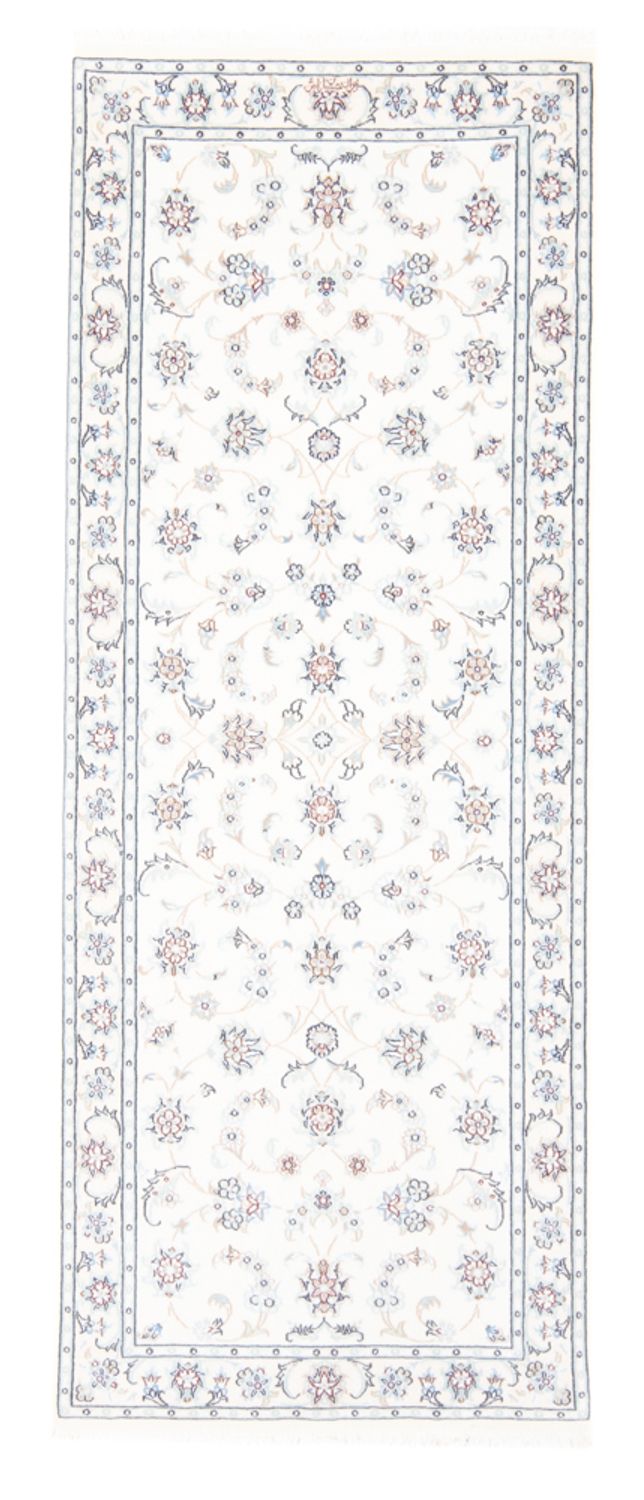 Løber Persisk tæppe - Nain - Royal - 203 x 80 cm - creme