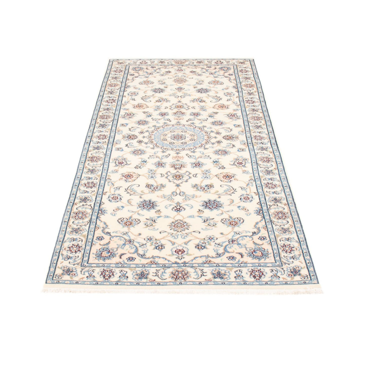 Løber Persisk tæppe - Nain - Royal - 203 x 80 cm - creme