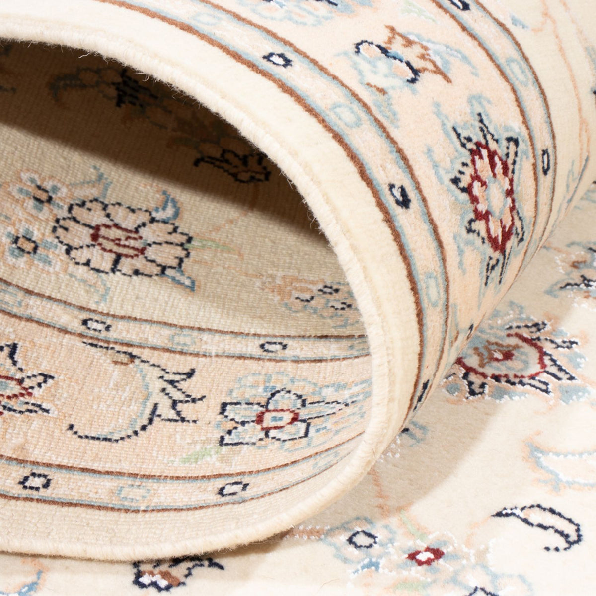 Løber Persisk tæppe - Nain - Royal - 206 x 79 cm - creme