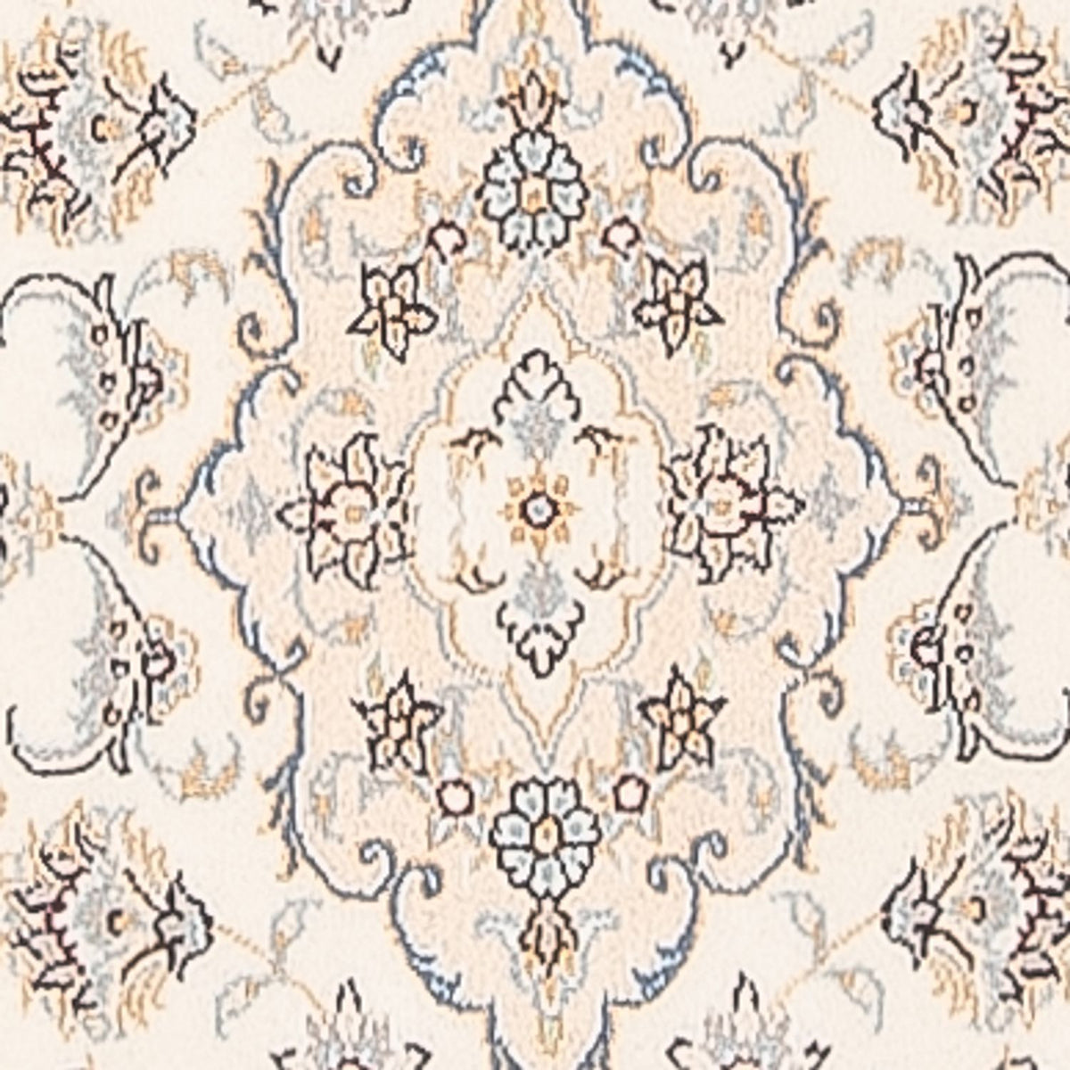 Løber Persisk tæppe - Nain - Premium - 247 x 80 cm - creme