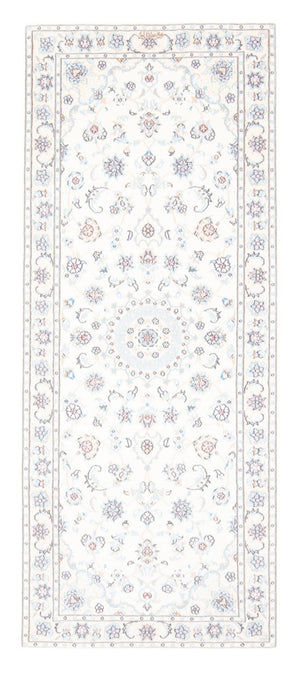 Løber Persisk tæppe - Nain - Royal - 200 x 80 cm - creme