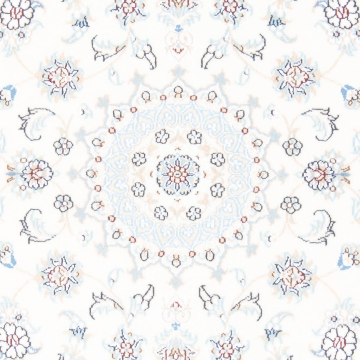 Løber Persisk tæppe - Nain - Royal - 200 x 80 cm - creme