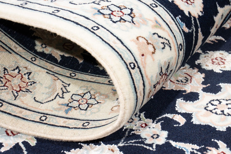 Løber Persisk tæppe - Nain - Royal - 198 x 81 cm - mørkeblå